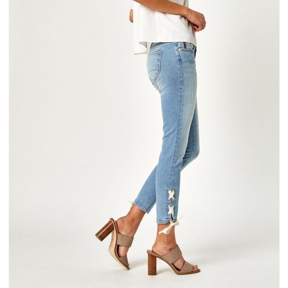 Mavi Adriana Ankle Lace-Up Skinny Jeans - Picture 3 of 8